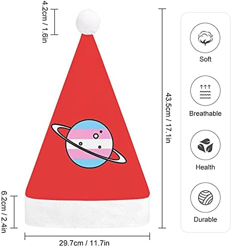 Chapéu de Natal Trans Planet para Cosplay de Festas de Férias de Ano Novo