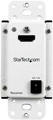 Startech.com Placa de parede HDMI sobre o Extender Cat5 com energia sobre o cabo - HDMI CAT5 ou CAT6 Audio Video Extender