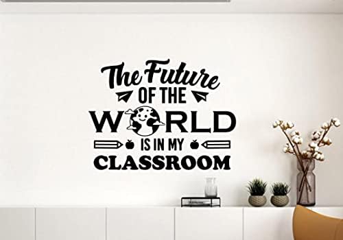 O futuro do mundo está na minha sala de aula de parede decalque de parede ciência vinil adesiva caules science science decoração de parede de parede escolar decoração de parede decalques de estêncil decalques mural removíveis de educação decalque de parede 1304