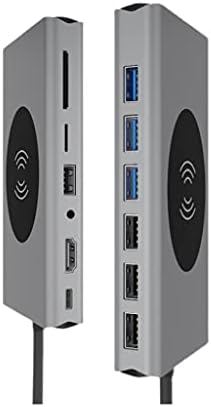 WYFDP USB TIPO C Hub USB 3.0 Tipo-C Hub para adaptador HDMI 4K Thunderbolt 5 USB C Hub com TF SD Reader Slot PD