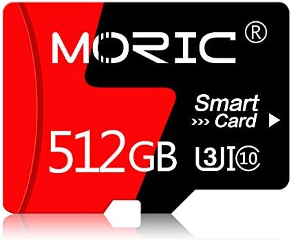 512 GB Micro SD Card Classe de alta velocidade 10 Cartão de memória para smartphone, câmera digital, câmera de traço, navegação