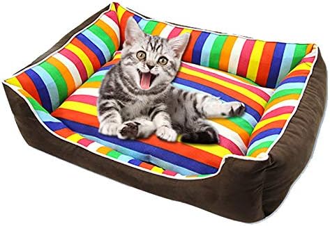 Zhying Square Pet Sofá, almofada de cachorro e gato, colchão anti-mordida, para grandes animais médios, l