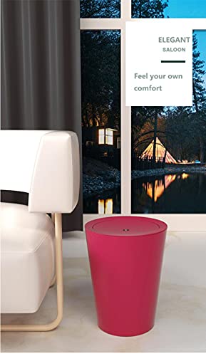 Lixo pode balançar a tampa de casa simples banheiro simples cesta de papel de estilo nórdico criativo adequado para o quarto