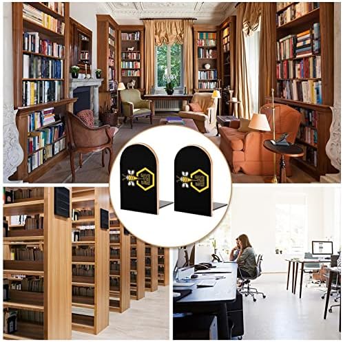 Salve o Livro de Livros de Madeira de Wooden para Livro de Livros Pesados ​​de Prateleira Ends Ends Office Home Decoration