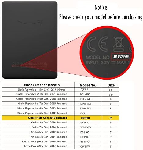 Casos capa para o Kindle Paperwhite 4 capa - capa inteligente de couro PU com recurso de esteira de sono automático para o kindle