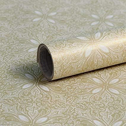 Hoyoyo 17,8 x 78 polegadas Lineador de prateleira auto-adesiva, Decoração de papel de parede de papel de linear de planta de prateleira auto-adesiva