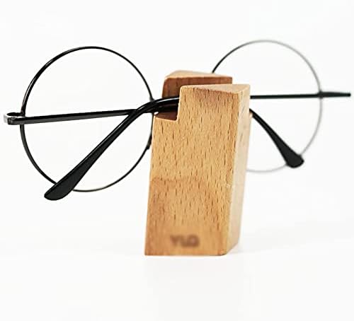 Suporte de óculos solares Suporte de óculos de sol Pequeno artesanal artesanal de madeira para óculos de madeira Display