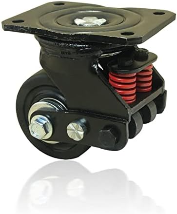 Yuzzi 3 polegadas de amortecimento silencioso roda universal com roda de mola anti-sísmica Caster para equipamentos pesados ​​portão industrial 1pcs