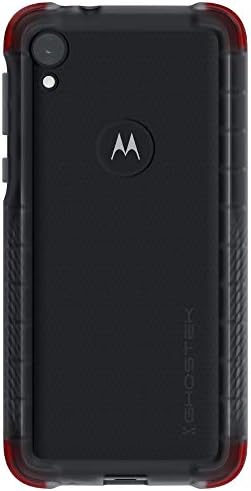 GHOSTEK Covert Clear Silicone Motorola Moto E6 Caixa com lados de garra e proteção contra gota