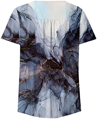 Túdos de túnica de impressão vintage para mulheres solteiras de barriga camisa de gordura de gordura de verão Button