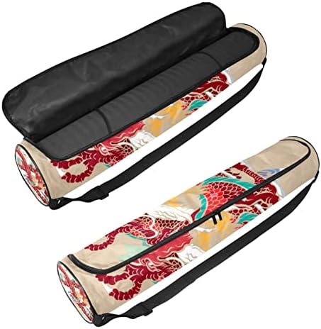 Art Dragon Yoga Mat Carrier Bag com pulseira de ombro de ioga bolsa de ginástica bolsa de praia
