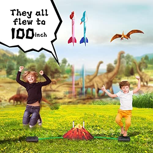Dino Blasters, brinquedos Rocket Lauch para crianças - brinquedos ao ar livre para meninos e meninas, presente de aniversário, brinquedos