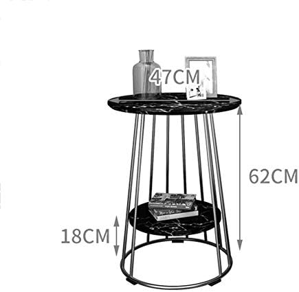Prateleiras Zr- Marble mesa, suporte de metal mesa lateral/mesa de cabeceira mesa de café/mesa pequena