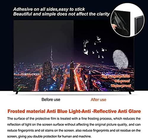 Kelunis Anti-Blue Light TV Screen Protector-Filme anti-arranhão anti-Glare Reduce a reflexão do brilho se encaixa LCD, LED,