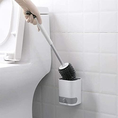 Escova de escova de vaso sanitário montada na parede pincel de limpeza de vaso sanitário com escova de banheira de drenagem