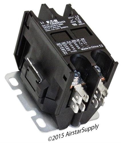 Substituição para o quadrado D 8910DP42V02 - Substituído pelo contactor Eaton/Cutler Hammer C25BNB240A, 2 -polos, 40 amp,