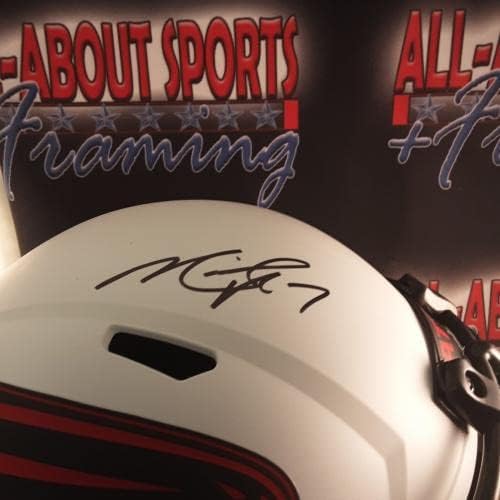 Michael Vick Authentic assinado autografado réplica de capacete JSA - Capacetes NFL autografados