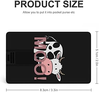 Cartão de crédito de vaca fofa