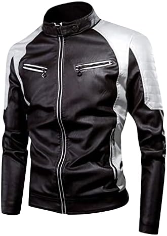 Jaquetas de couro adssdq masculino, movimentos longos de manga comprida homens casuais plus size winter slim fit jacket