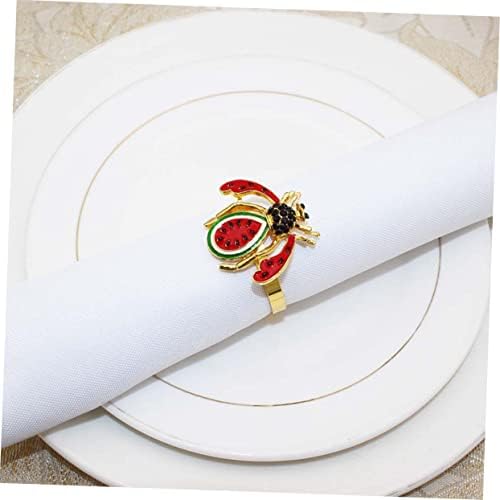UPKOCH 6PCS DING BUFFET BUFFET Parties Rings for Family Watermelon Holder Metal Everyday Hawaiian Style Lhloy Decors