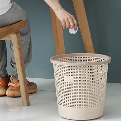 Paifa plus size papel cesta de cozinha quarto lixo de plástico oco pode cobertura de cobertura classificações domésticas/c