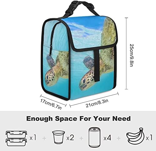 Lunch saco de tartarugas marítimas havaianas caixa de resfriador à prova de vazamentos com alça de ombro ajustável para acampar para piqueniques de trabalho