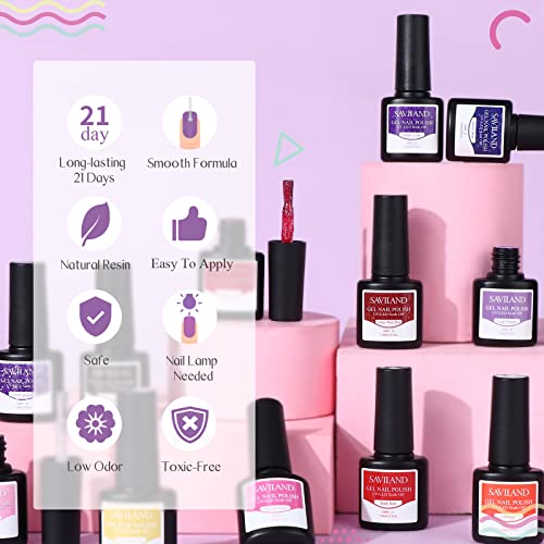 Saviland Gel Achaness Kit de unhas desidratador e conjunto de ligações de pH não ácido