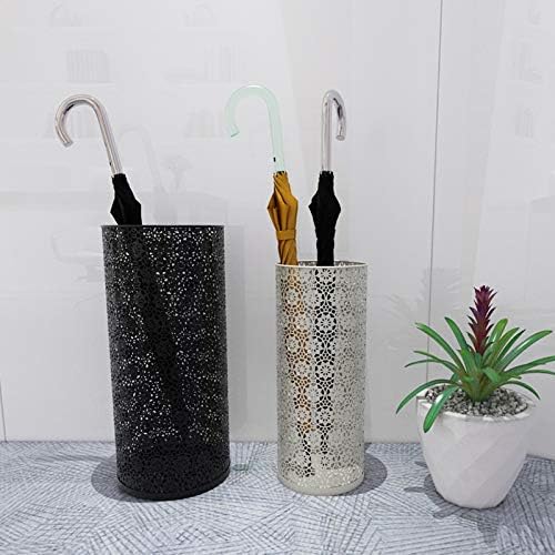 WXXGY Umbrella Stand Hollowout Ferro forjado de grande capacidade Bucket pode conter 10-12 guarda-chuvas de longa e curta/b/20.5x49cm