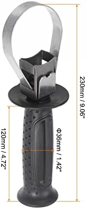 Uxcell Hollow lateral lateral auxiliar Hammer Hammer Acessórios de broca de impacto para 26 martelos elétricos