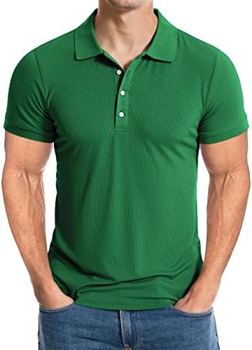 GUISENS Camisas de pólo muscular masculinas