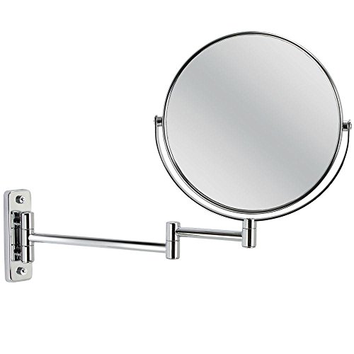 Melhor Boutique Vantage Vantage Mirror, Chrome, com montagem de parede extensível