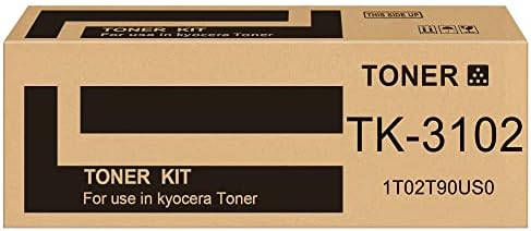 TK-3102 TK3102 Cartucho de toner preto, 1T02MS0US0 Substituição compatível com Kyocera Ecosys M3040IDN, ECOSYS M3540IDN E FS-2100DN FS-2100D Impressoras, alta capacidade de alta capacidade até 12.500 páginas