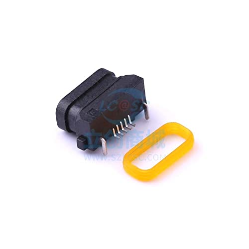 Conector impermeável MicroUSB x7 Porta exposta Micro Series Connector USB SMD Micro-B UE-M7SS-Y-4