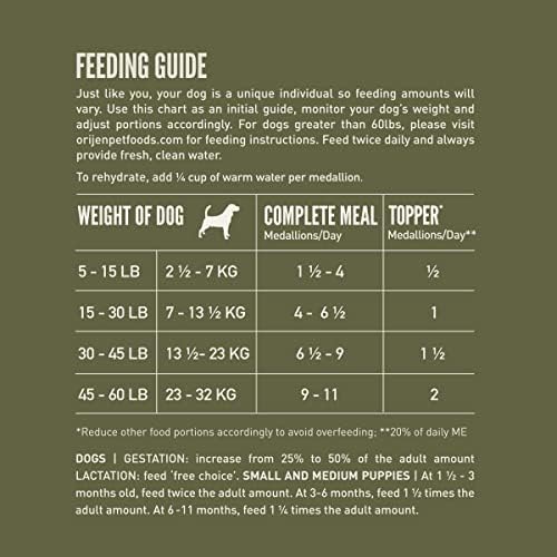 Orijen liofiliza comida de cachorro, carnes exóticas e oxo de bom recipiente pop de estimação-2,8 qt