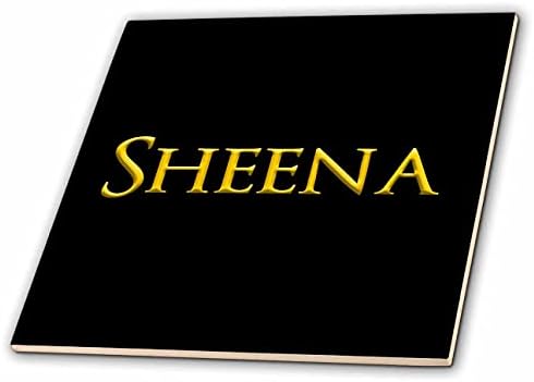 3drose sheena favoreceu o nome feminino nos EUA. Amarelo em charme preto - telhas