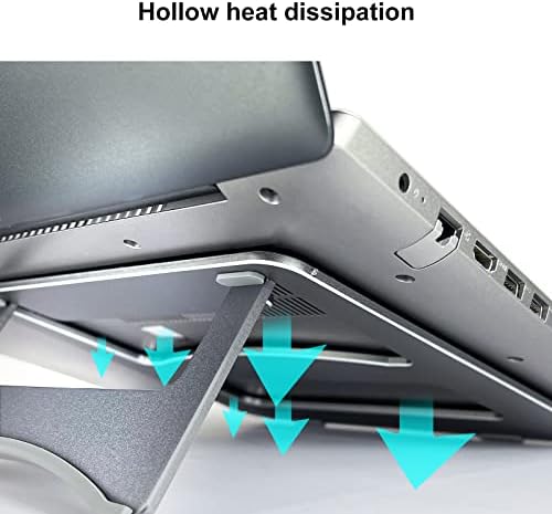 Posto de laptop GQlhyd, resistente suporte de alumínio ergonômico portátil para laptops Ajuste para laptop para laptops 10