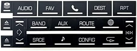 Adesivos de reparo de botão de traço de rádio ombialo compatíveis com Cadillac 2007-2014 Escalade esv ext
