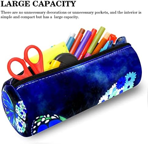 Caixa de lápis Guerotkr, bolsa de lápis, capa de caneta, bolsa de caneta, bolsa de lápis pequena, borboleta florida no espaço