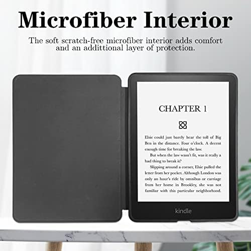 Casos de e-readers compatíveis com 6,8 Kindle Paperwhite 11th Generation Blue e Red Seahorse Sea Náutico Caso de Reader