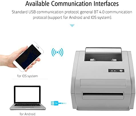 Impressora de papel térmica de desktop multifuncional de 110 mm