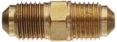 Anderson Metals - 54042-05 Ajuste de tubo de latão, união, 5/16 x 5/16 Flare