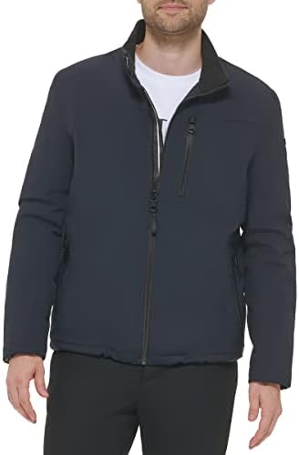 Casaco Calvin Klein, jaquetas masculinas, concha macia com forro Sherpa