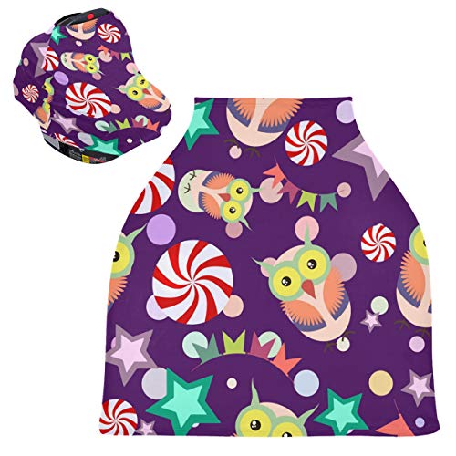 Owl Baby Car Seat Covers - Registro de bebês deve ter um dossel de banco de carro multiuso, para meninos e meninas do presente de