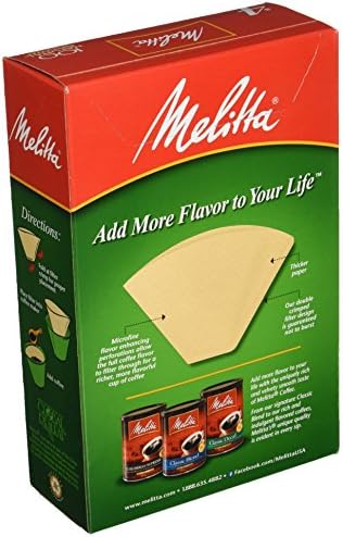 Melitta Super Premium Coffee Filters, Naturan Brown, nº 4, filtros de 100 contagens