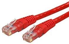 Startech.com Cabo Ethernet de 10ft Cat6 - CAT vermelho 6 Gigabit Ethernet Wire -650MHz 100W PoE ++ RJ45 UTP Categoria Moldada
