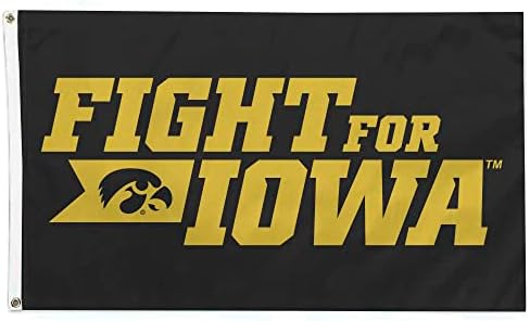 Fanmats 35000 Iowa Hawkeyes Slogan Flagã 36 x60