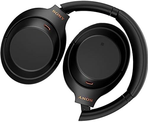 Sony WH1000XM4/B Ruído premium cancelando o pacote sem fio de fones de ouvido sem fio com barra de fone de ouvido de madeira de DECO