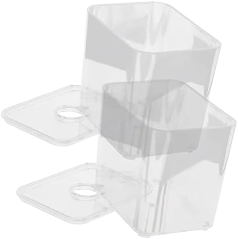 Zerodeko 4 PCs Caixa transparente com organizador de tampa com tampa CAIXA Organizadora transparente A gaveta de placas