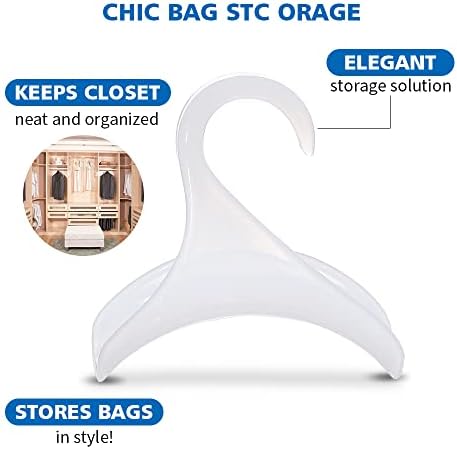 Purse Hanger Hook Bag Rack Selder - Armazenamento de organizador de cabides - Over o cabide do armário para armazenar e organizar bolsas | Mochilas | Satchels | Crossovers | Bolsas | Tote （Pacote 4