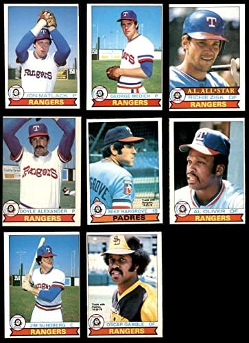 1979 O-Pee-Chee Texas Rangers perto da equipe definida Texas Rangers VG+ Rangers